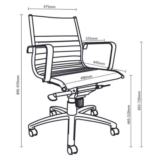 Cogra Meeting Chair Line Drawing