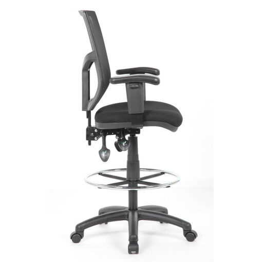 YS130D Halo Drafting Chair Side with arms