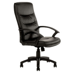 Star High Back Office Chair black PU leather