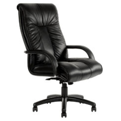 Statesman black leather executive office chair