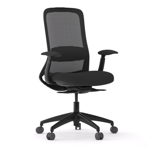 Flow Chair Black with Arms