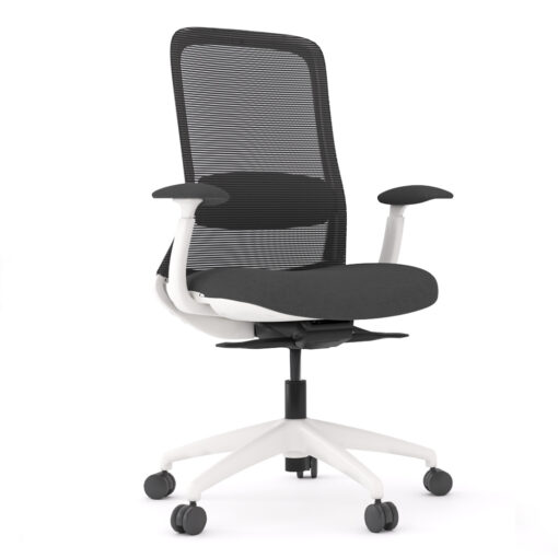 Flow Chair White with Arms