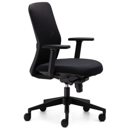Graphite Task Chair Black with Arms