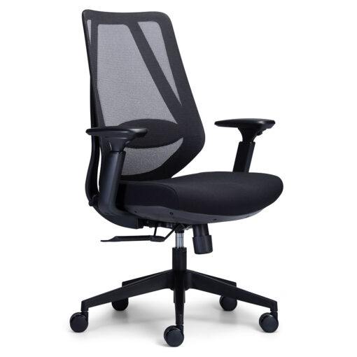 Voka Mesh Chair Black with arms