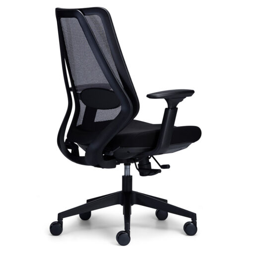 Voka Mesh Chair Black with arms