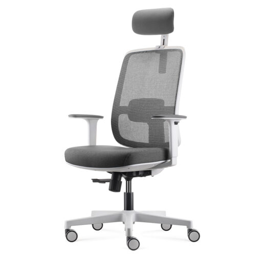 Lotto Chair Headrest White Grey