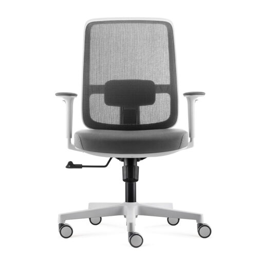 Lotto Mesh Office Chair White Grey