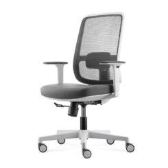 Lotto Mesh Office Chair White Grey