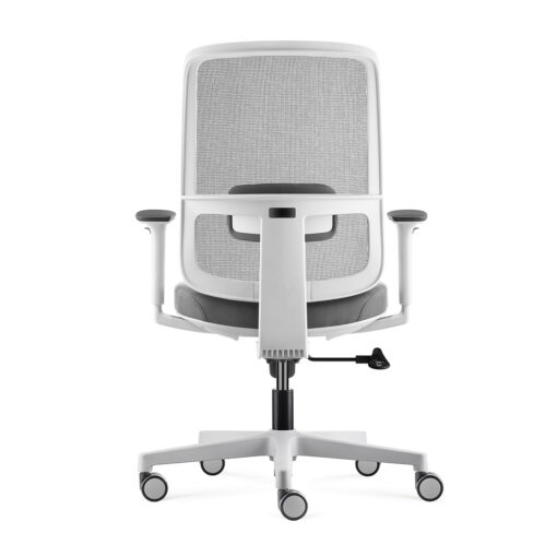 Lotto Mesh Office Chair White Grey