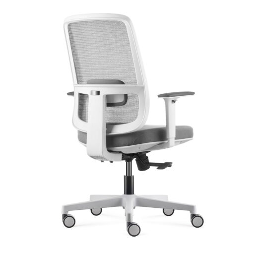 Lotto Mesh Office Chair White Grey