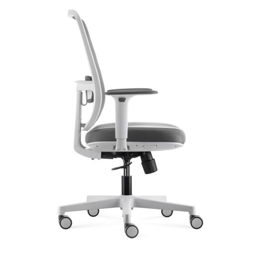 Lotto Mesh Office Chair White Grey