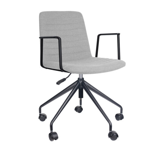 Pixel Chair with Arms Black