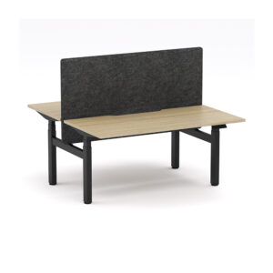 Klass Electric Height Adjustable Back to Back Workstation with AcoustiQ Screen