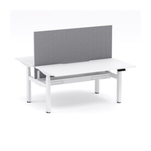 Klass Electric Height Adjustable Back to Back Workstation with Edge25 Screen