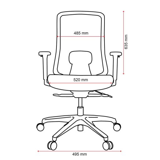 Buro Elan Chair With Arms - Image 14