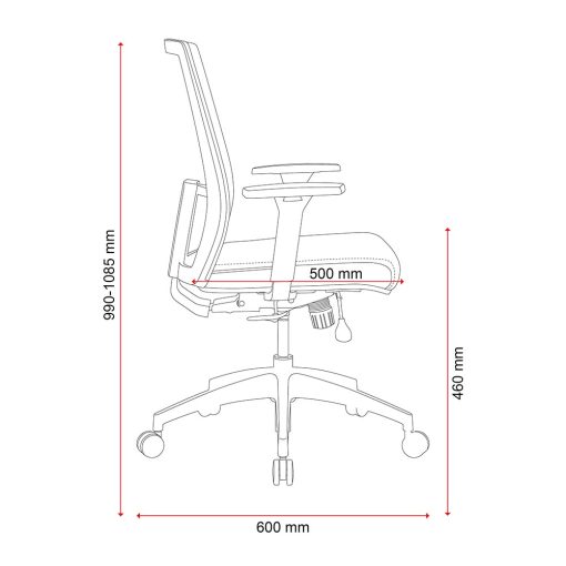 Buro Mantra Chair dimensions