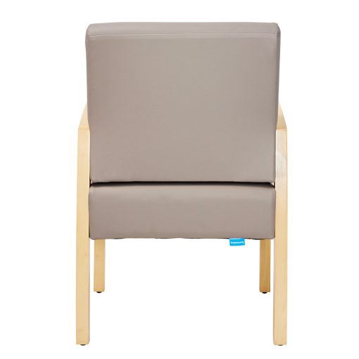 Buro Bella Guest Chair, Dillon PU Stratus fabric | From Back