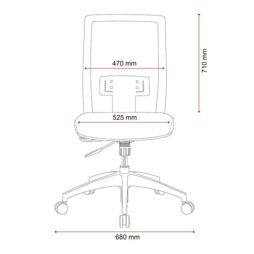 Buro Mantra Chair line drawing