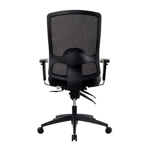 Buro Tidal Mesh Chair - Black Seat With Arms From Back