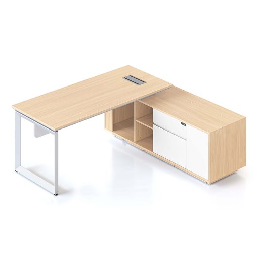 Casa Executive Workstation, Right, Loop Leg