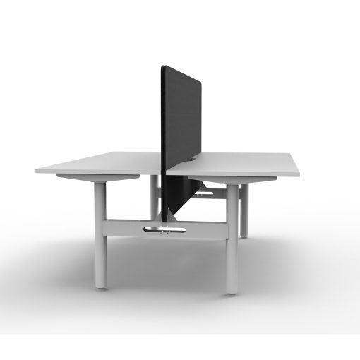 Halo static work station with eco privacy panel and without cable tray