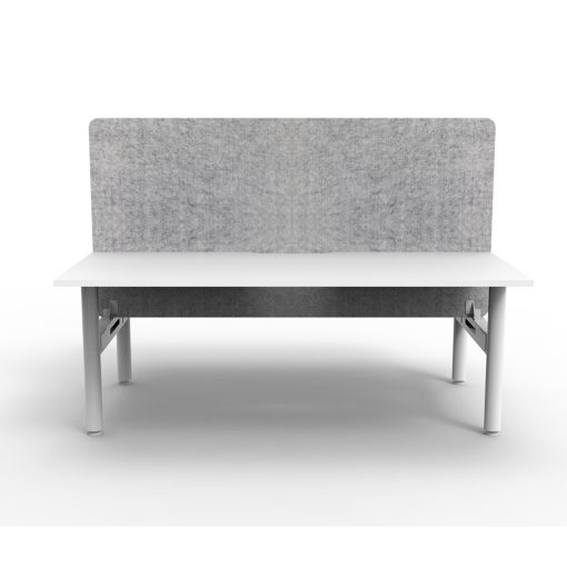 Halo static work station with eco privacy panel and without cable tray