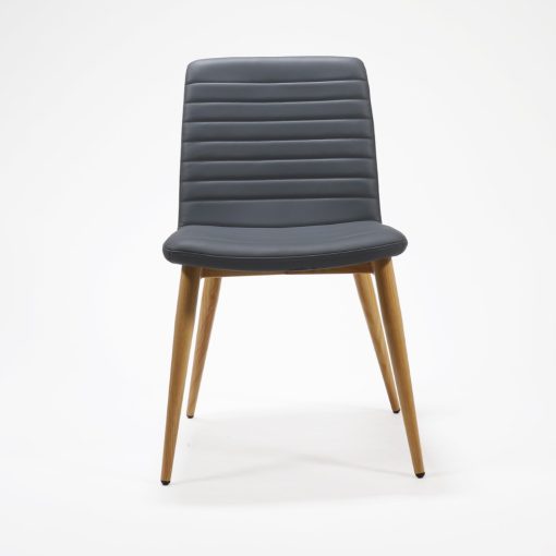 Pixel 4 leg chair | french navy PU | from front