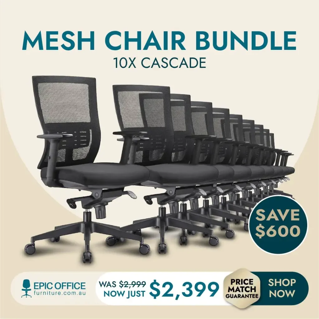 On Sale - Cascade 10 Pack Ergonomic Chairs