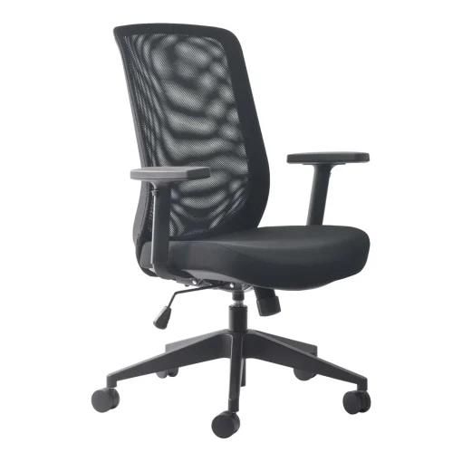 Mondo Gene Office Chair Mesh Angled To Front From Side
