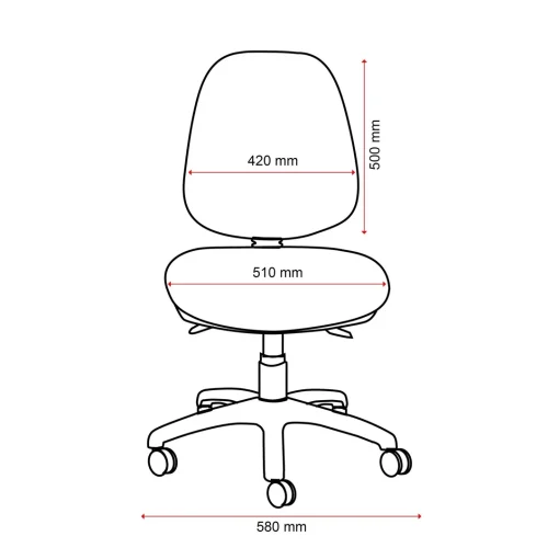 Mondo Java High Back Chair Dimensions From Front