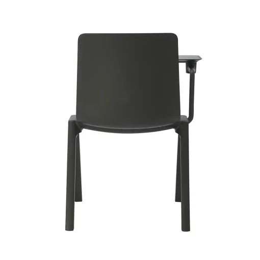 Academy stacking chair black with tablet arm attached