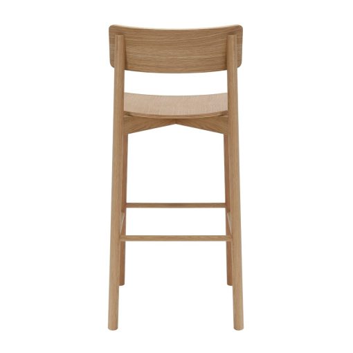Arlo Timber High Stool Angled To Back