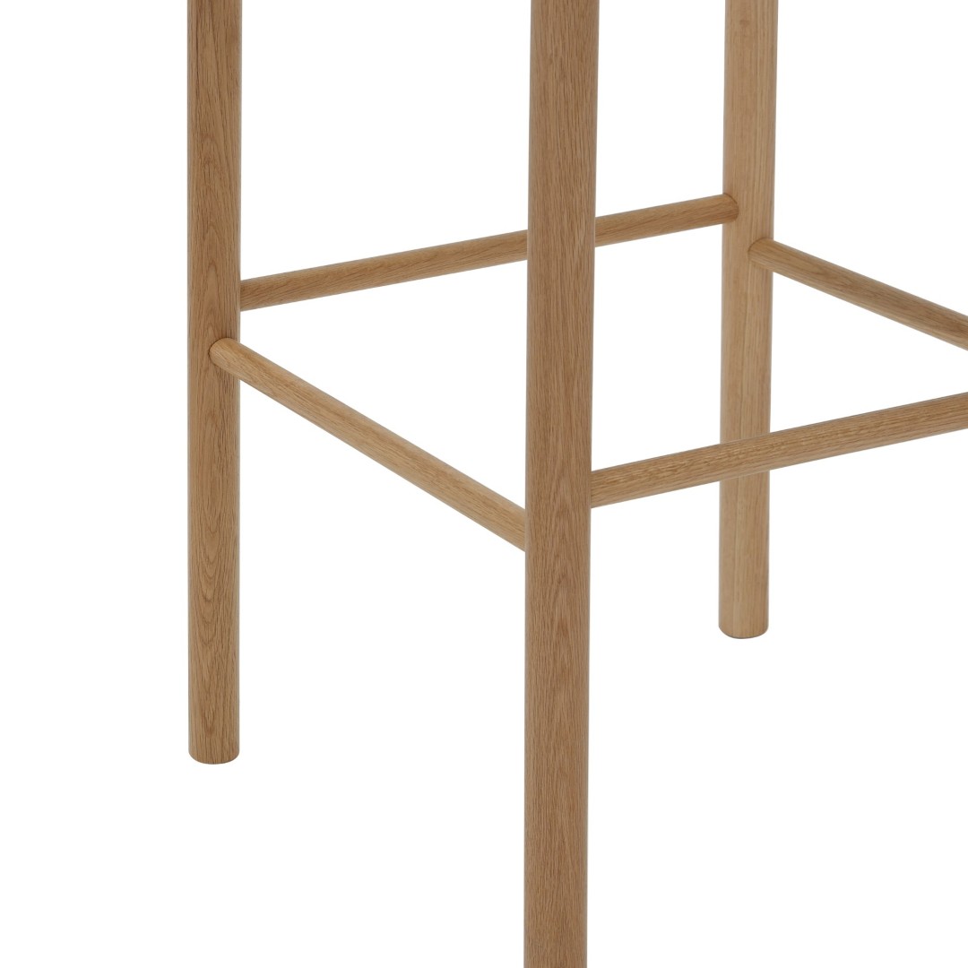 Arlo Timber High Stool Angled To Legs