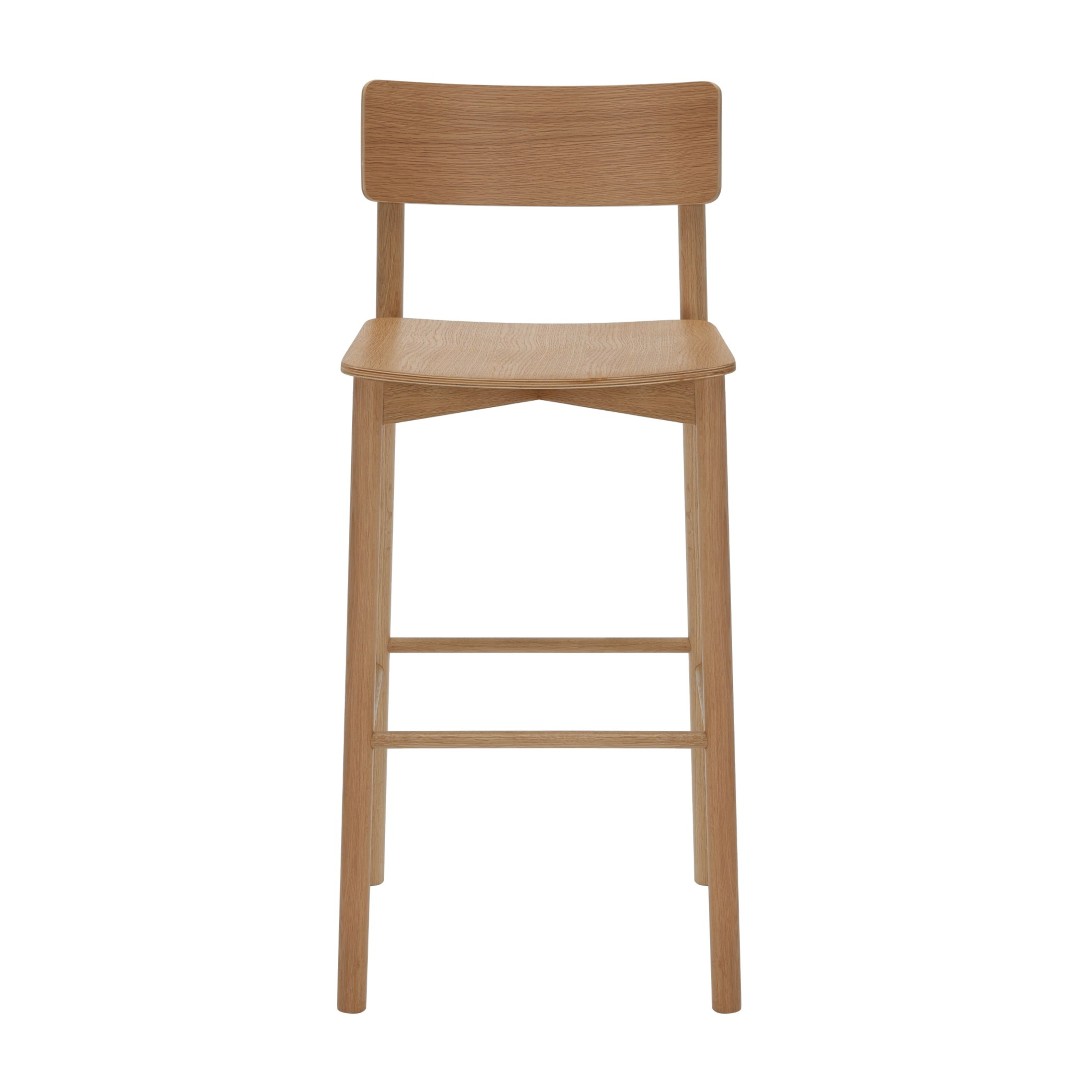 Arlo Timber High Stool Angled To Front
