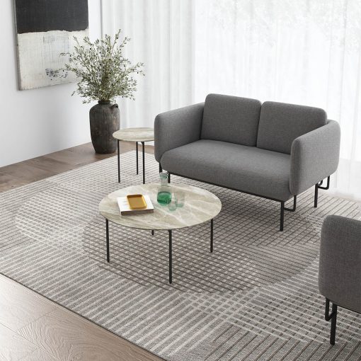 Capri Two Seater Lounge Angled To Right In-Situ