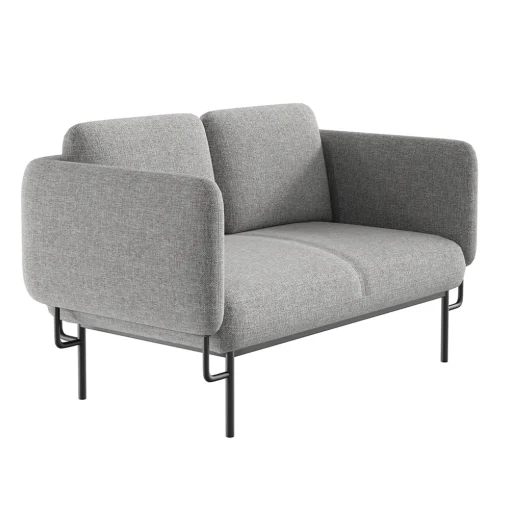 Capri Two Seater Lounger From Front Angled To Side