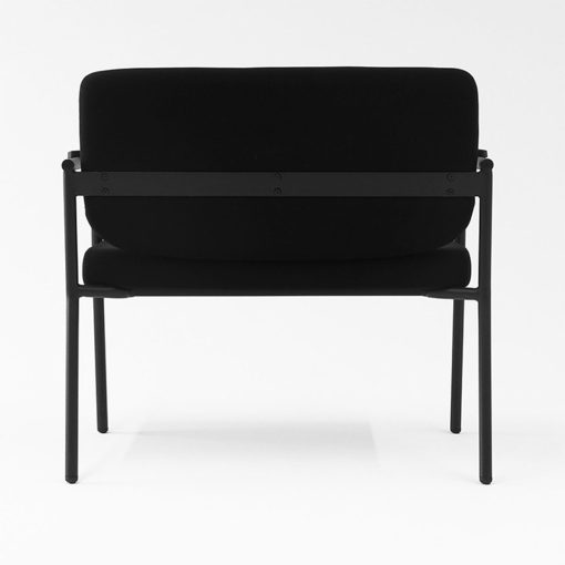 Endura Max Bariatric Chair Black Fabric With Arms Angled To Back