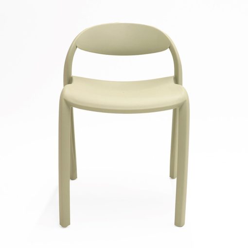 Flexi Junior Stacking Chair Green Angled To Front