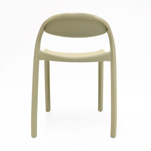 Flexi Junior Stacking Chair Green Angled To Back