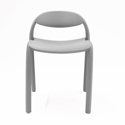 Flexi Junior Stacking Chair Grey Angled To Front