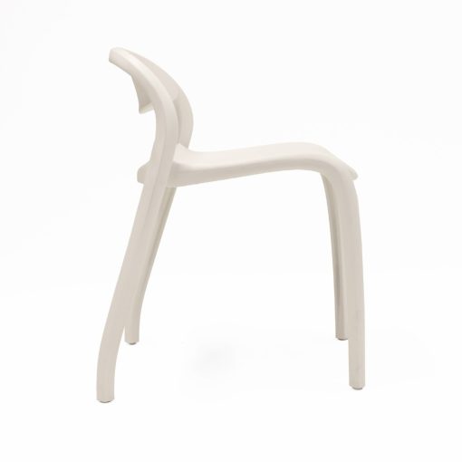 Flexi Junior Stacking Chair White Angled To Side