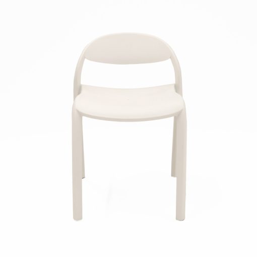Flexi Junior Stacking Chair White Angled To Front