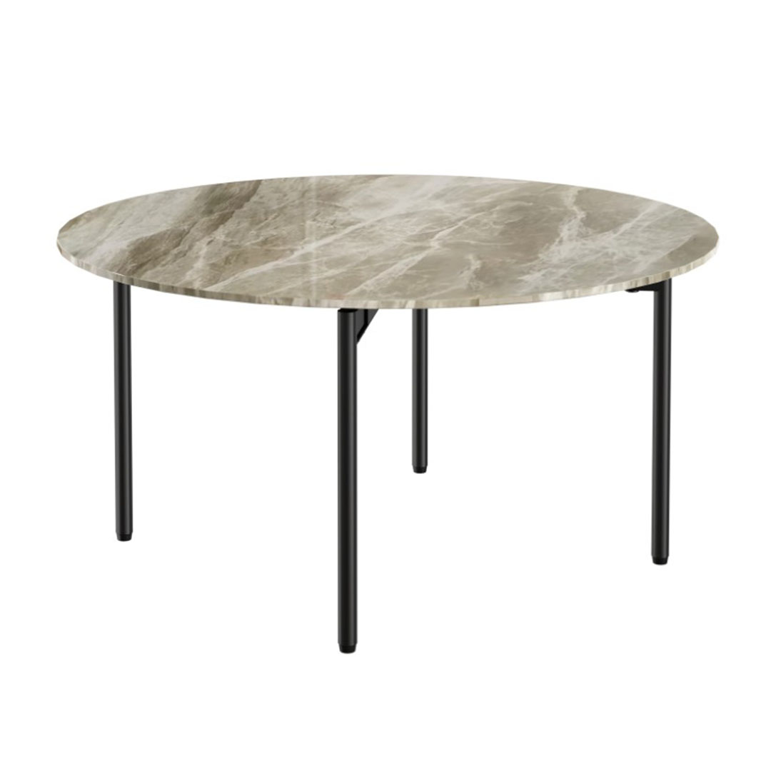 Nido medium coffee table stone top angled to top