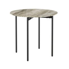 Nido side table stone top angled to top