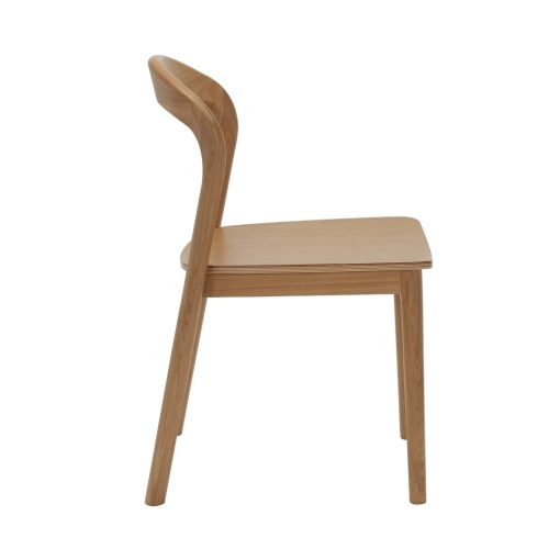 Nodo timber chair angled to right side