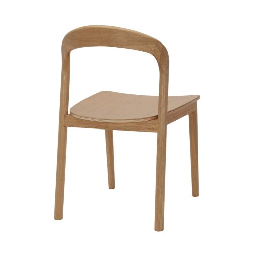 Nodo timber chair angled to back from right side