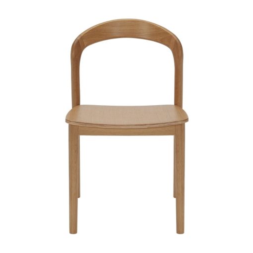 Nodo timber chair angled to front
