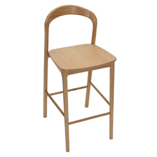Nodo timber chair angled to front from right side from above