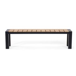 Ridge Outdoor Bench Large - Angled To Front