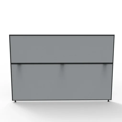 SHUSH30 1800x1200 grey fabric black frame angled to front